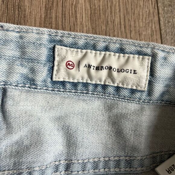 AG x Anthropologie Light Wash Nolan Ankle Button Fly Jeans Size 28 - Picture 3 of 6
